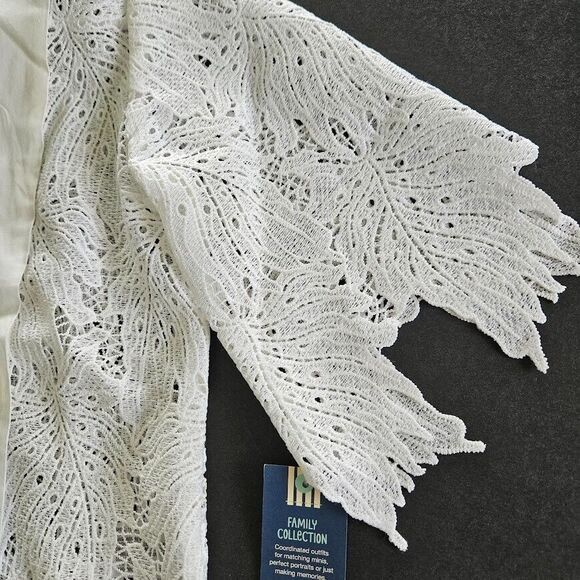 OshKosh Genuine Kid Toddler Girls Lace Swimsuit Cover Up Almond Cream Size 3T - Picture 5 of 11